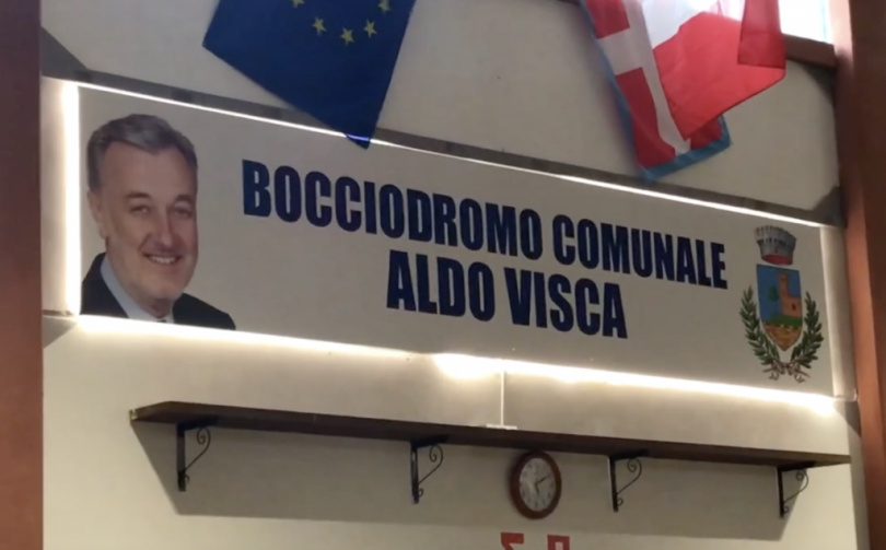 VIDEO - Intitolato a Aldo Visca il bocciodromo di Cerrina